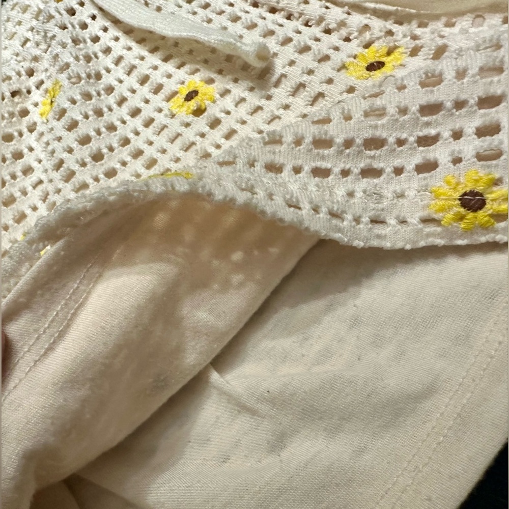 Double Lined Flower Patterned Shorts Large - image 6